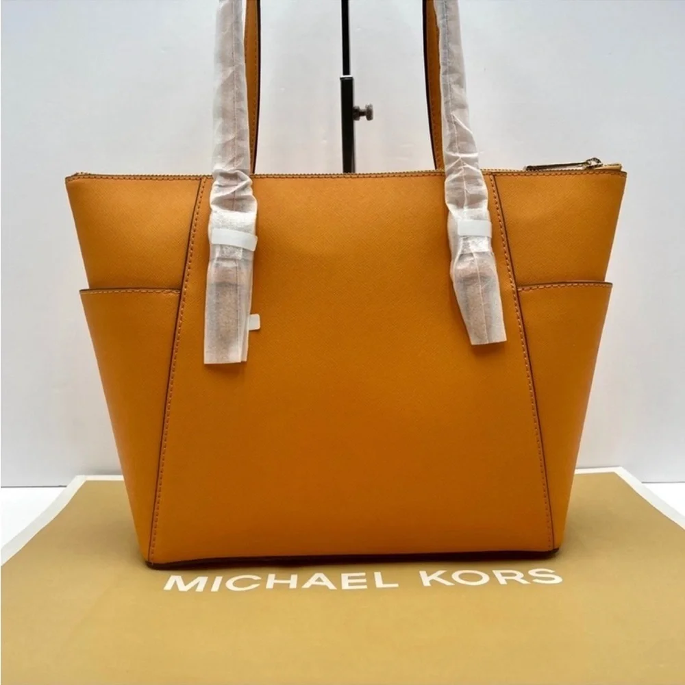 Michael Kors Large Charlotte Tote Bag Cider Color
